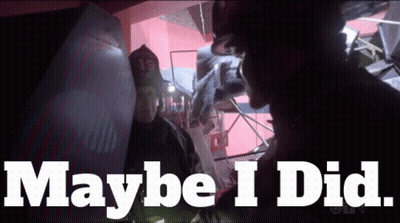 Fireman Hat Man Saying Maybe I Did GIF