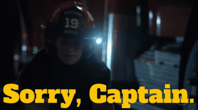 Fireman Helmet 19 Sorry Captain GIF
