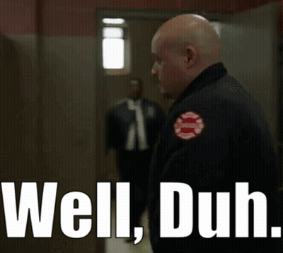 Fireman Saying Well Duh GIF