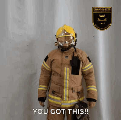 Fireman Saying You Got This GIF