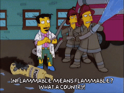 Fireman Spraying Ether GIF