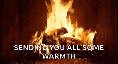 Fireplace Sending You All Some Warmth GIF
