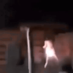 Firework Flying Man GIF