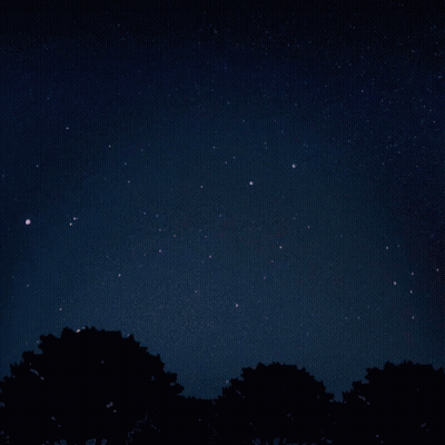 Fireworks Are Displayed In A Dark Night Sky GIF