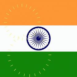 Fireworks Art India Flag GIF