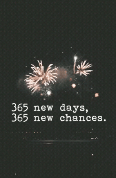 Fireworks Display 365 New Days 365 New Chances GIF