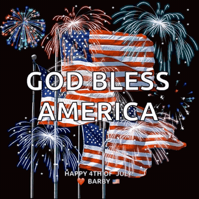 Fireworks Display God Bless America GIF
