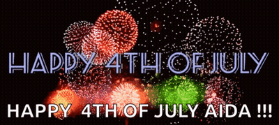Fireworks Display Happy 4Th Of July Aida GIF
