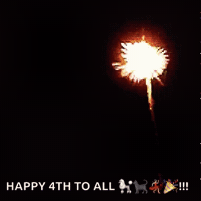 Fireworks Display Happy 4Th To All GIF