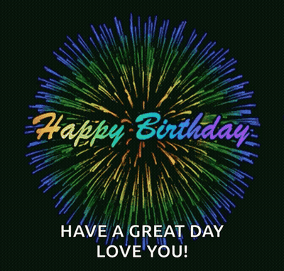 Fireworks Display Happy Birthday GIF
