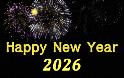 Fireworks Display Happy New Year 2026 GIF