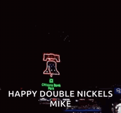 Fireworks Display Saying Happy Double Nickels Mike GIF