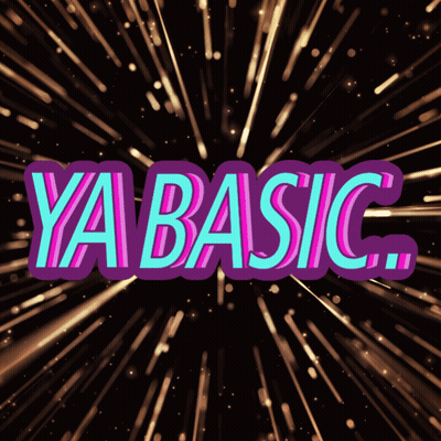 Fireworks Display Saying Ya Basic GIF
