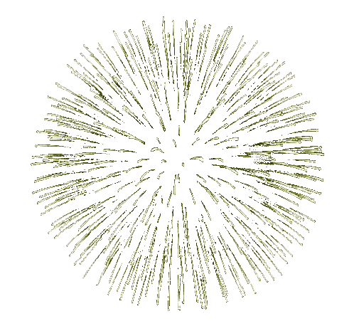 Fireworks Display With Balloon Sticker