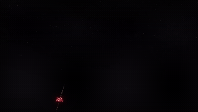 Fireworks Display With Box Of Fireworks GIF