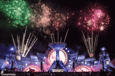 Fireworks Display With Insomniac GIF