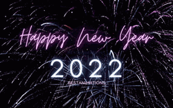 Fireworks Happy 2022 Background GIF