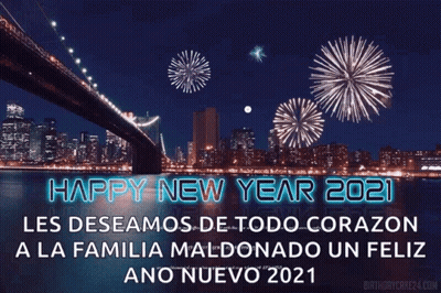 Fireworks Happy New Year 2021 GIF