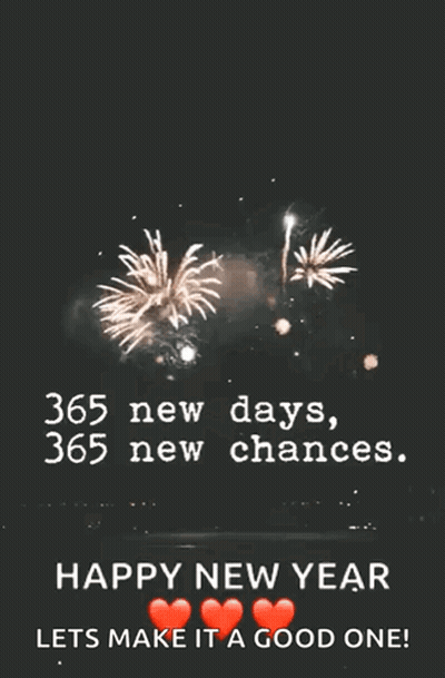 Fireworks Happy New Year Lets Make It A Good One GIF