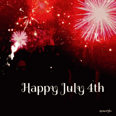 Fireworks Saying Happy July 4Th GIF