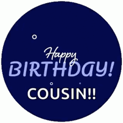 Fireworks Sparkling Happy Birthday Cuz Greeting  GIF
