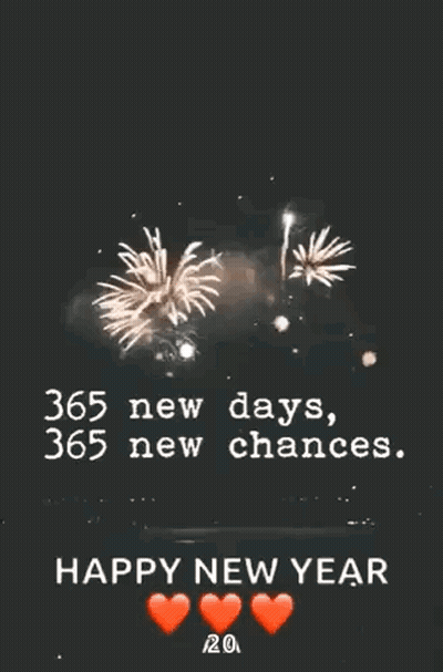 Fireworks With 365 New Days GIF