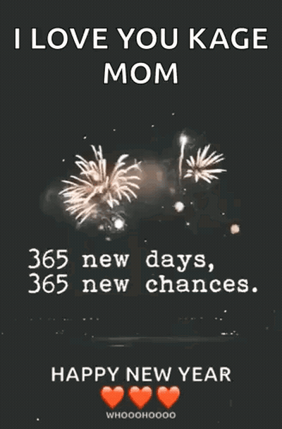 Fireworks With I Love You Kage Mom GIF