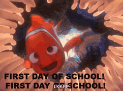 First Day Of School With Fish GIF