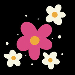 First Day Of Spring Flashing Flowers GIF
