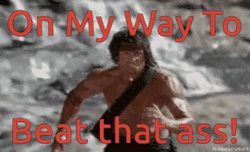 First Kill John Rambo Running Fast To Beat GIF