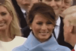 First Lady Fake Smile Trump Meme GIF
