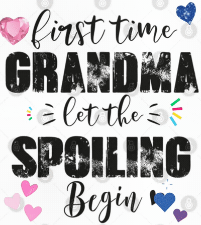 First Time Grandma Spoiling With Hearts GIF