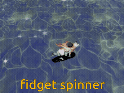 Fish Saying Fidget Spinner GIF
