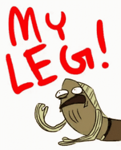 Fish Saying My Leg GIF