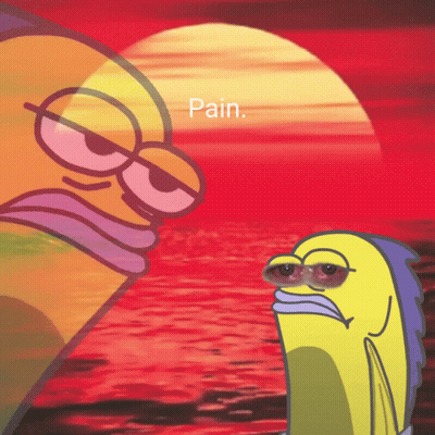 Fish Saying Pain GIF