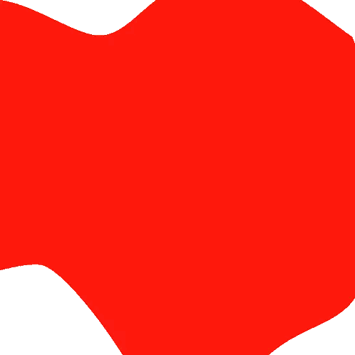 Fish-Shaped Red Swirl Sticker