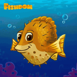  Fishdom Pufferfish Chubby Cheeks GIF