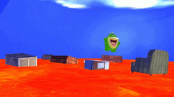 Fishy Boopkins Jumping Lava GIF