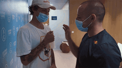 Fist Bump Then Pat On The Back Hug GIF