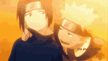 Fist Pump Happy Naruto Sasuke Best Friends GIF