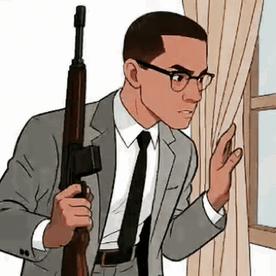 Fist With Malcolm X Quote GIF