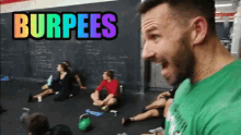 Fitness Trainer Clapping Burpee Exercise