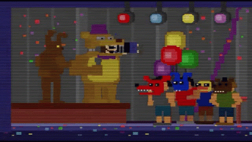 Five Nights At Freddy's Characters GIF