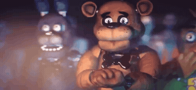 Five Nights At Freddy's Characters Standing Together GIF