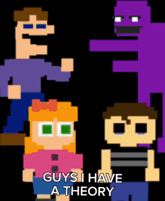 Five Nights At Freddy's Characters With Guys I Have A Theory GIF