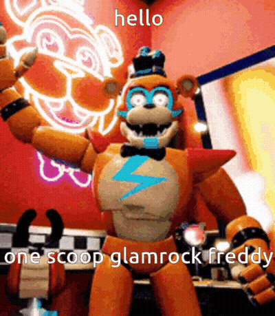 Five Nights At Freddy's Glamrock Freddy Says Hello GIF