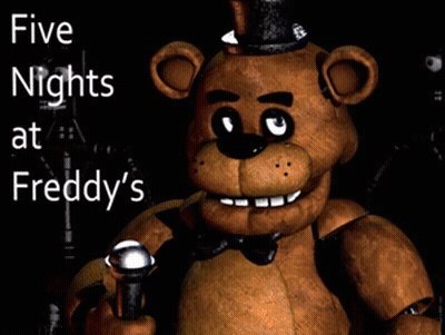 Five Nights at Freddy's Poster With Brown Teddy Bear
