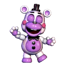 Five Nights At Freddy's Purple Teddy Bear Sticker