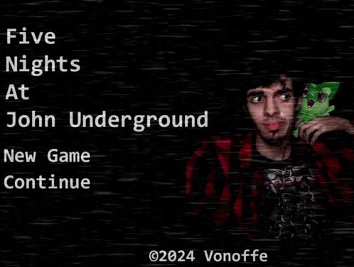 Five Nights At John Underground Poster With Sunglasses Man GIF