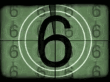 Five Seconds Old Film Countdown Clock Vignette GIF